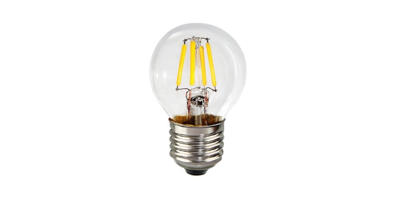 LED FILAMENT G45 4W E27 300LM  22K AMBER