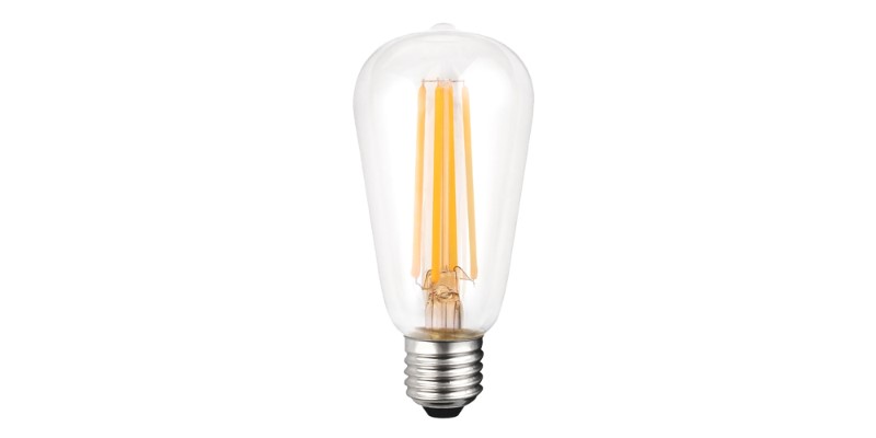LED FILAMENT ST64 6.5W E27 800LM 22K AMB