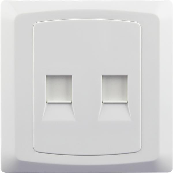 CAT6 2 GANG RJ45 DATA SOCKET 8 TERMINAL