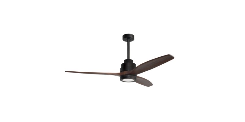 SABALMatt Black Steel & Glass Brown Wood