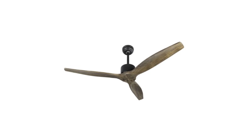 VENTOBlack Metal Walnut Wood 5 Speeds DC