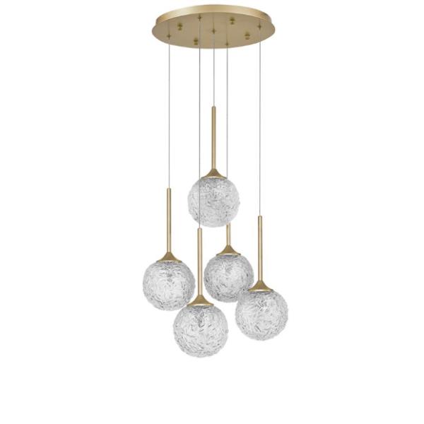 MIRANOClear Structured Glass  & Brass Go