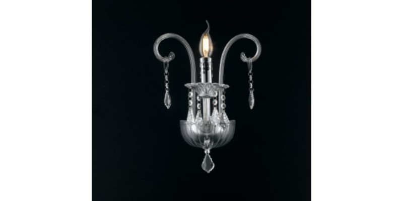 APPLIQUE CRISTALLO CROMO 1XE14 22X30X25C