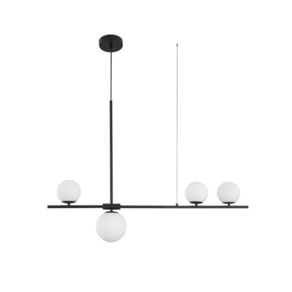 IMPEROOpal Glass  Black Metal LED G9 4x5