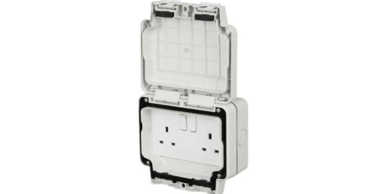 2 Gang 13A DP IP66 Weatherproof Switched