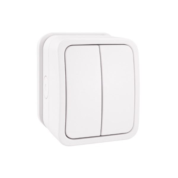 2 Gang 20A DP IP66 Weatherproof Switched