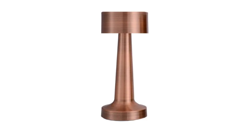 Paris Copper Cordless Table Light 30K