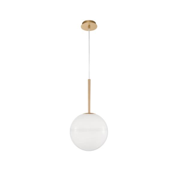 CANTONAMilky White Glass Brass Gold Stee