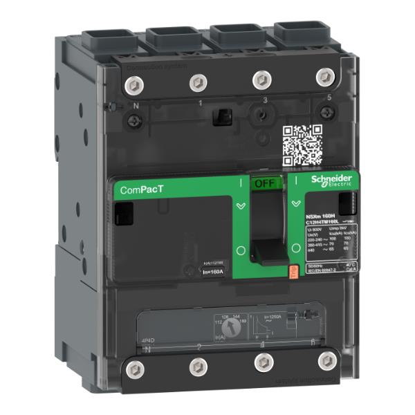 NSXm160B 25kA AC 4P4D 100A TMD ELINK
