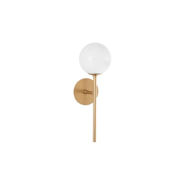 CANTONAMilky White Glass  Brass Gold Ste