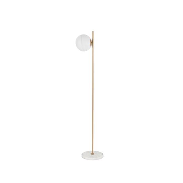 CANTONAMilky White Glass Brass Gold Whit