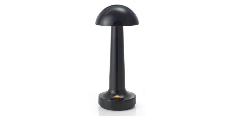 Roma Black Cordless Table Light 30K