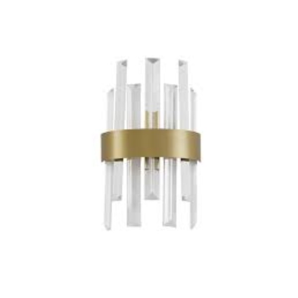 CROWNSatin Gold Metal & Clear Crystal LE