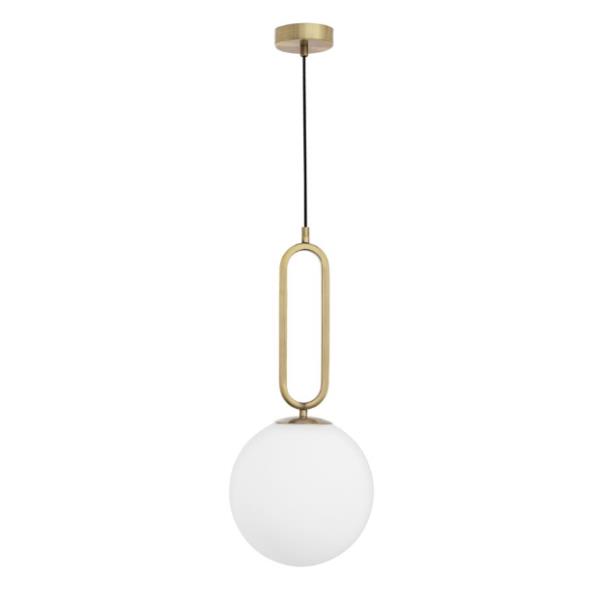 GRUSOpal Glass Brass Metal LED E27 1x12