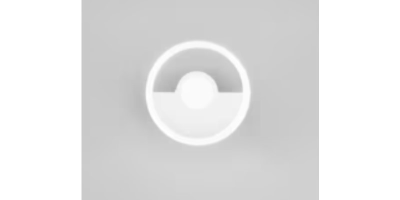 PLAFONIERA LED KANDINSKY IN METALLO BIAN