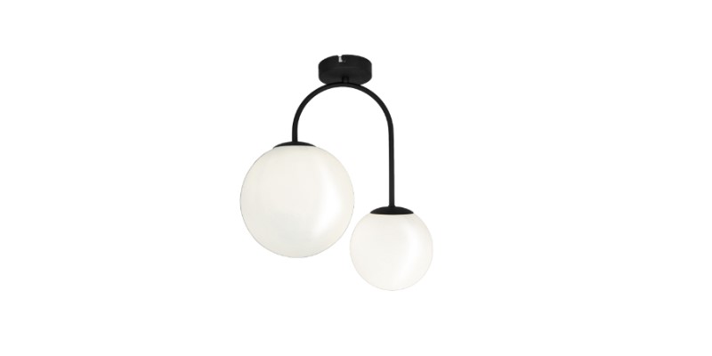 2/L Ceiling Lamp Black Anouk