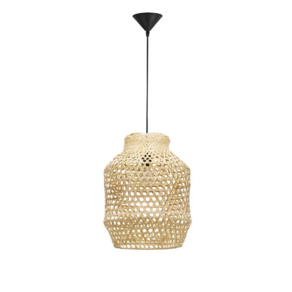 MIANatural Rattan  Black Fabric Wire & B