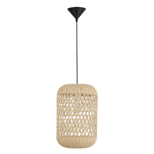 AURORANatural Rattan  Black Fabric Wire