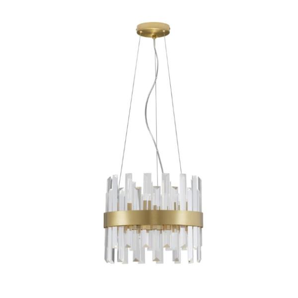 CROWNSatin Gold Metal & Clear Crystal LE