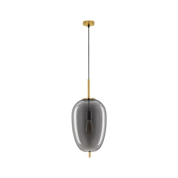 LATOSmokey Glass  Brass Gold Metal Black