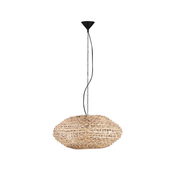 BOLADried Water Hyacinth Black Fabric Wi
