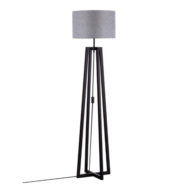 ARTISGray Linen Shade Black Wood LED E27