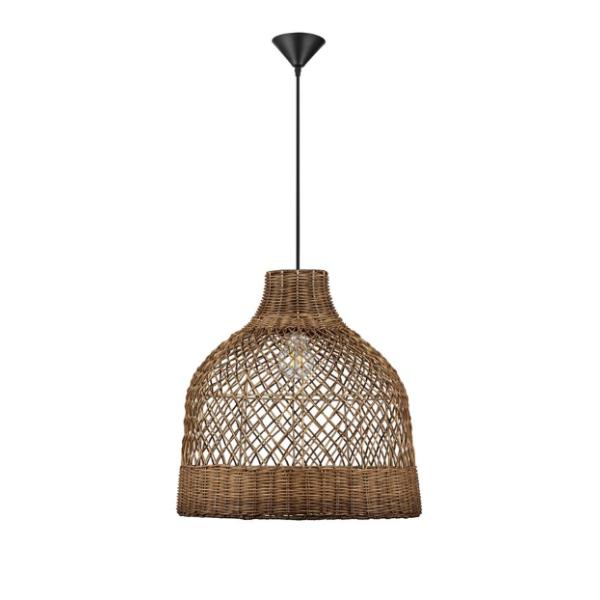 SOLITABrown Rattan  Sandy Black Steel Ba
