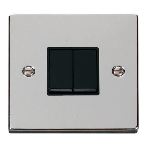 VPCHROME 10A 2-GANG