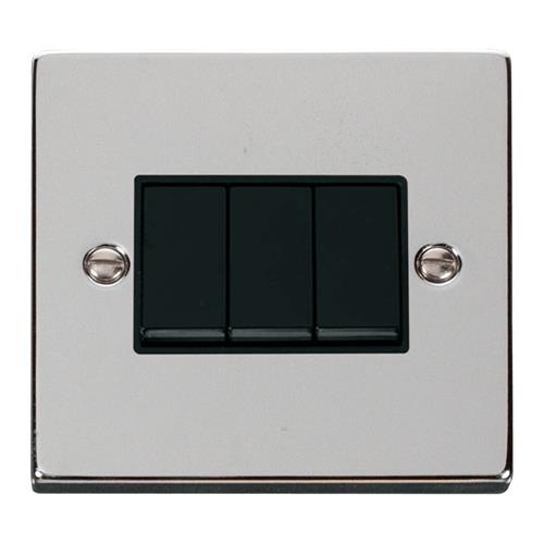 VPCHROME 10A 3-GANG