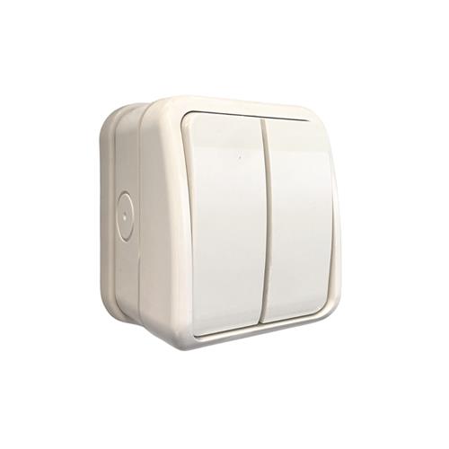 2 Gang 20A DP IP66 Weatherproof Switched