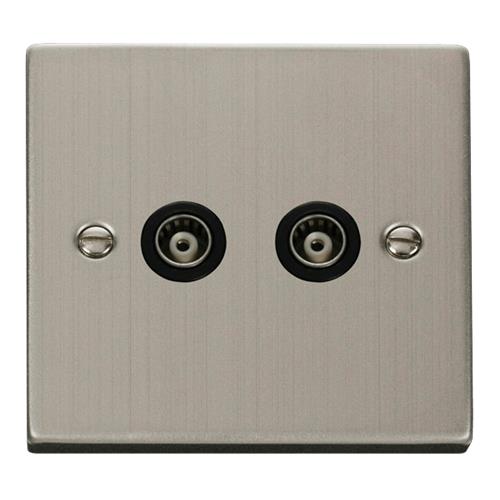 2-GANG ISOLATED COAX