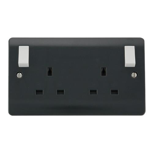 250V 2G 13A DP OB SW