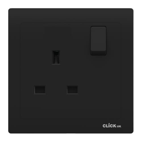 13A SWITCHED 1 GANG SOCKET BK