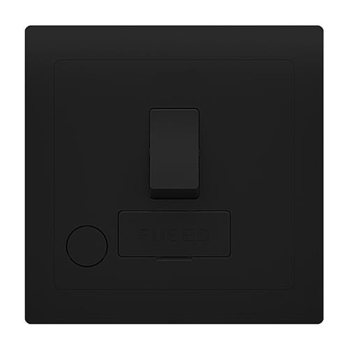 13A FCU SWITCHED WITH FLEX OUTLET BK