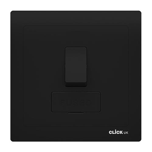 13A FUSED CONNECTION UNIT SWITCHED BK