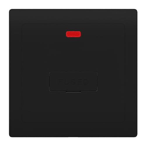 13A FUSED CONNECTION UNIT WITH NEON BK