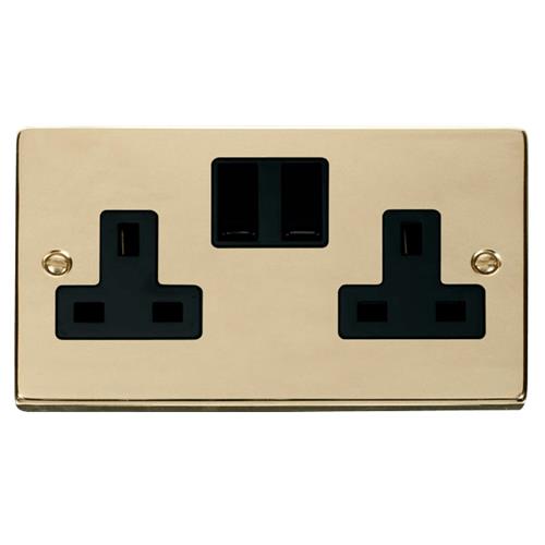 VPBRASS 2-GANG 13A D