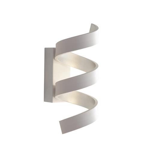 APPLIQUE LED HELIX BIANCA E ARGENTO 9W 7