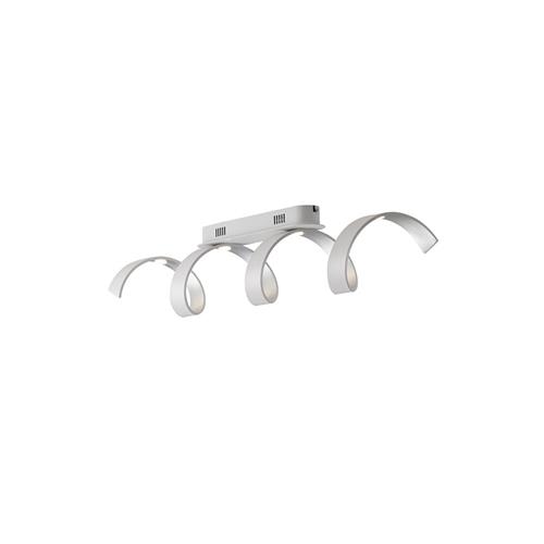 PLAFONIERA LED HELIX BIANCA E ARGENTO 20