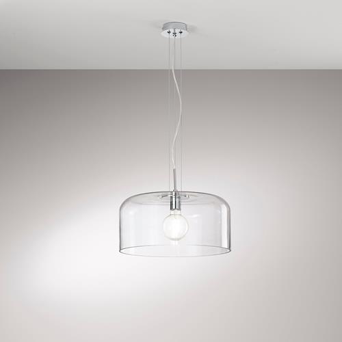 SOSPENSIONE GIBUS TRASPARENTE 1XE27 40X2