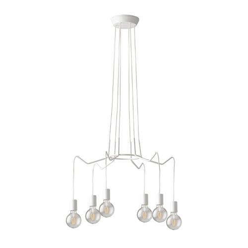 SOSPENSIONE HABITAT BIANCA 6XE27 66X120C