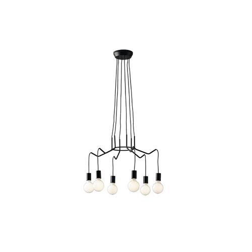 SOSPENSIONE HABITAT NERA 6XE27 66X120CM