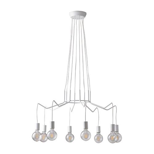 SOSPENSIONE HABITAT BIANCA 8XE27 85X120C