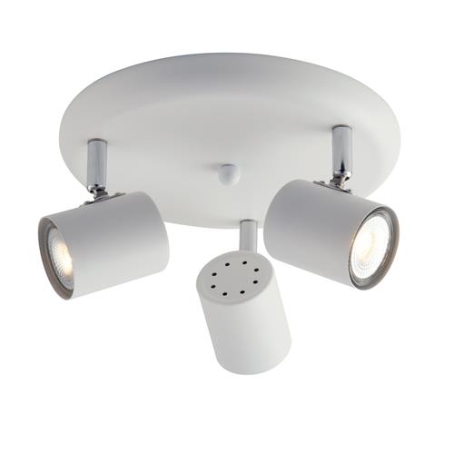 SPOT ZERO BIANCO 3XGU10 23,5X12CM