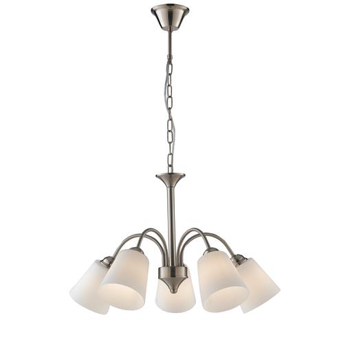 LAMPADARIO 1162 NICKEL 5XE14 60X88CM