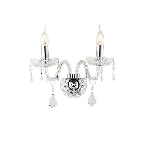 APPLIQUE INCANTO CROMO 2XE14 40X18X34CM