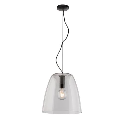 SOSPENSIONE ARES TRASPARENTE 1XE27 35X11