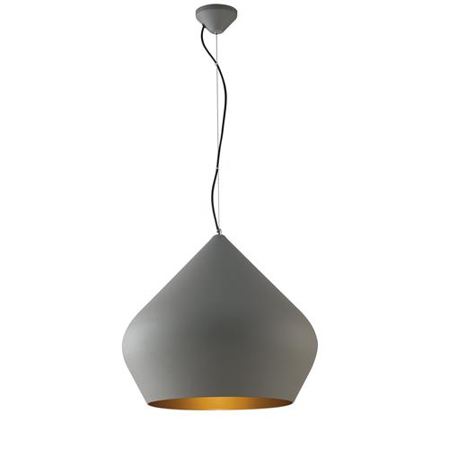 SOSPENSIONE THOLOS GRIGIA/ORO 1XE27 52X2