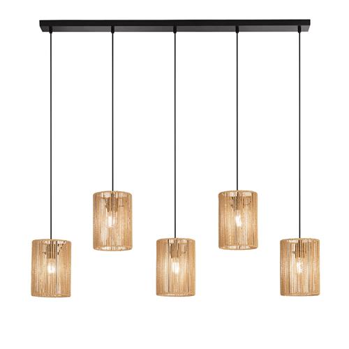 SOSPENSIONE TROPIKANA LEGNO 5XE27 115X23