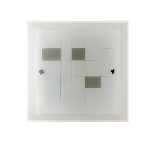 PLAFONIERA MUSA OPALE/TORTORA 2XE27 40X8